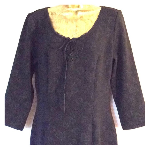 BRAND NEW! Long Black Slit Side Bodycon Dress - Picture 4 of 8